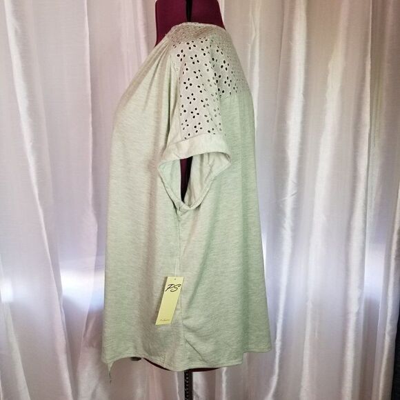 Per Seption Women Light Green Top (size 2X) - Picture 3 of 6